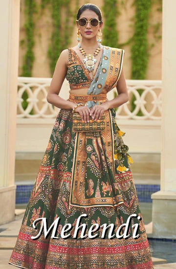 Mehendi Lehenga Choli