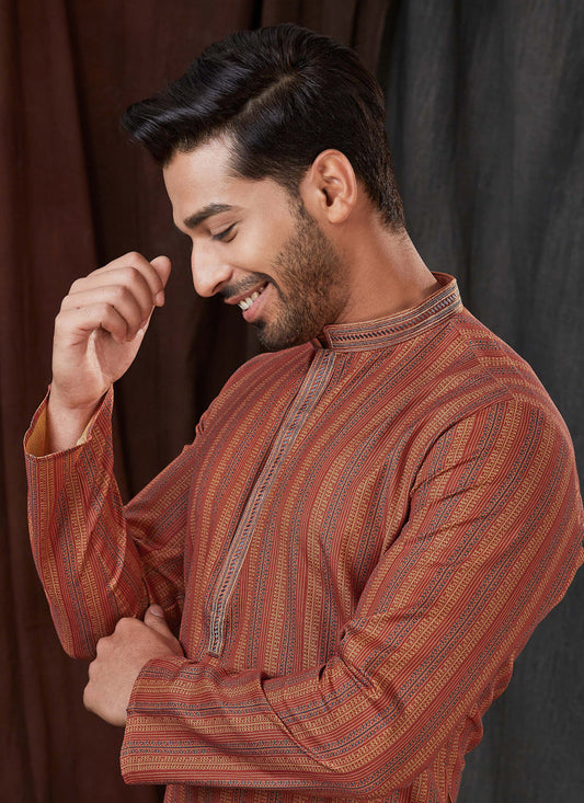 Multicolor Polyester Printed Kurta Pyjama Set