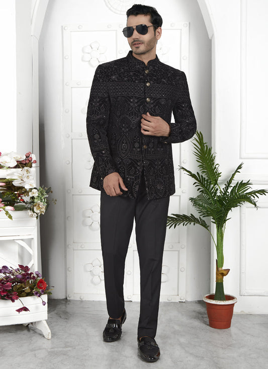 Black Velvet Waistcoat