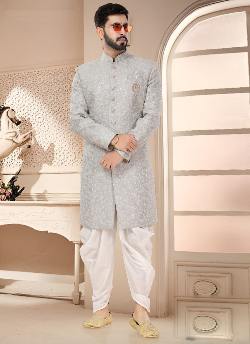 Grey Designer Indo Western