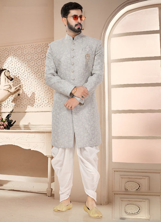 Grey Designer Indo Western