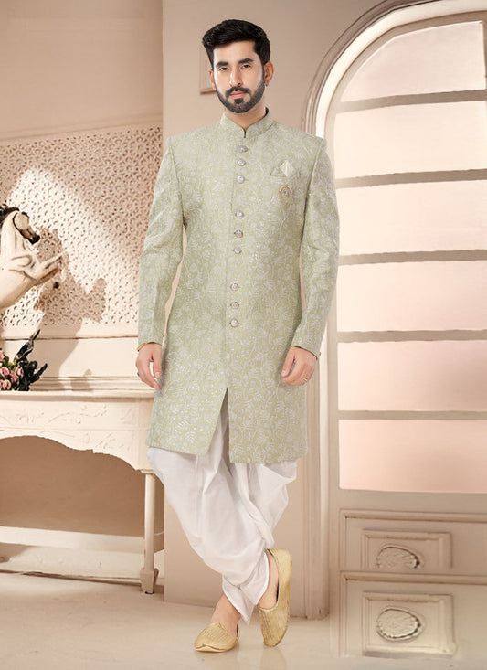 Pista Green Designer Indo Western