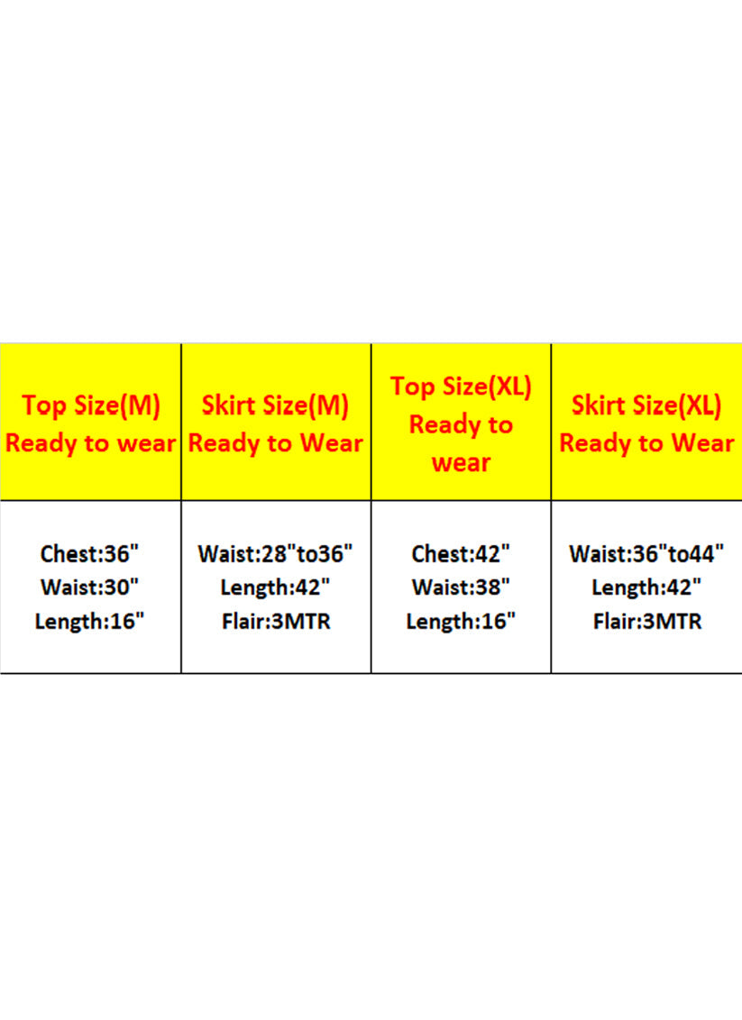 Unique Mint Blue Art Silk Sequined Skirt with Crop Top