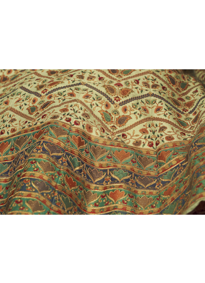 Bewitching Pastel Green Art Silk Embroidered Wedding Lehenga Choli