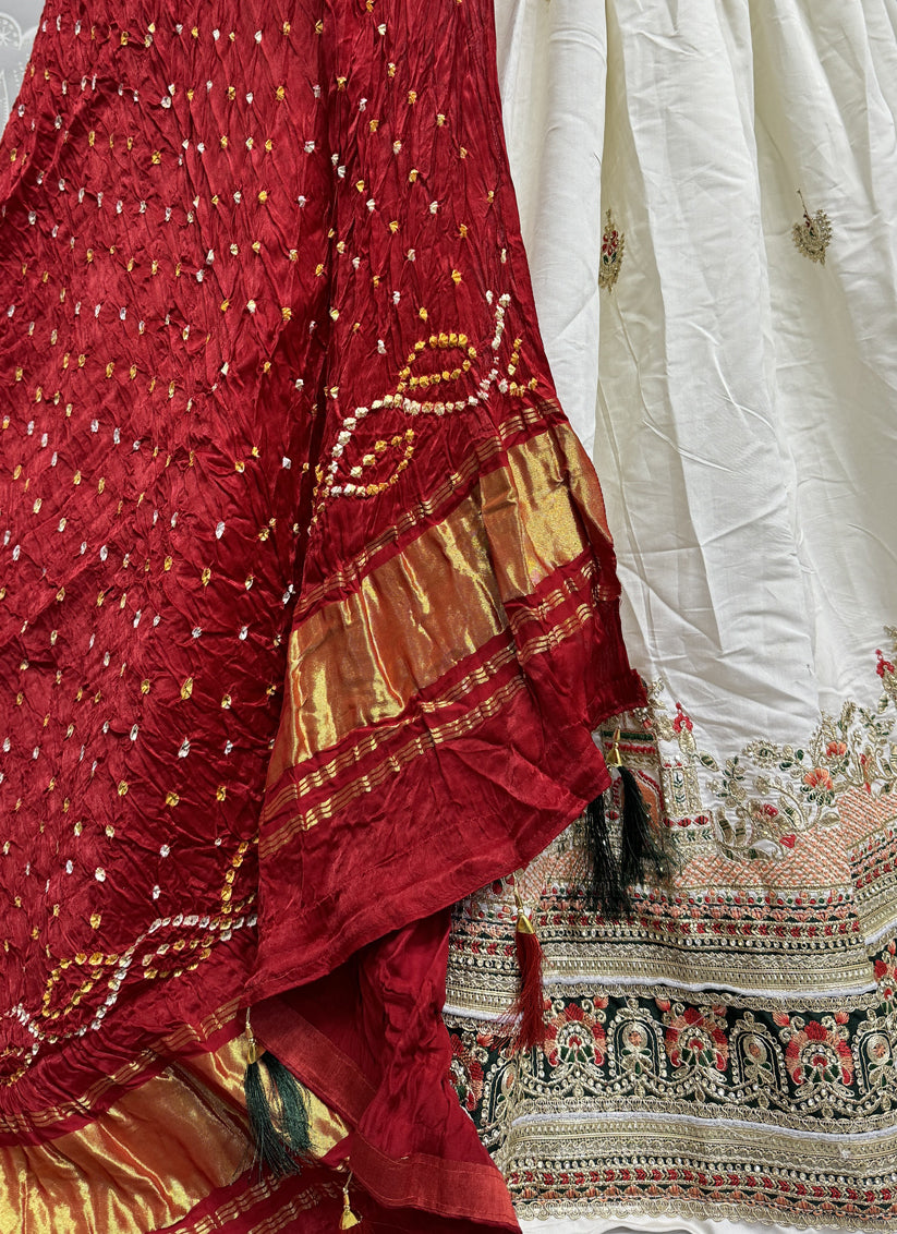 White Silk Heavy Designer Lehenga Choli Set