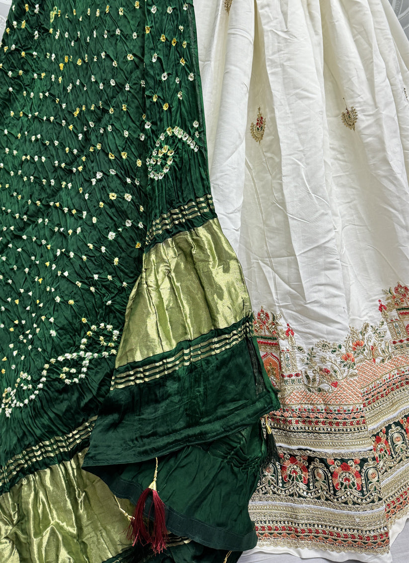 White Silk Heavy Designer Lehenga Choli Set