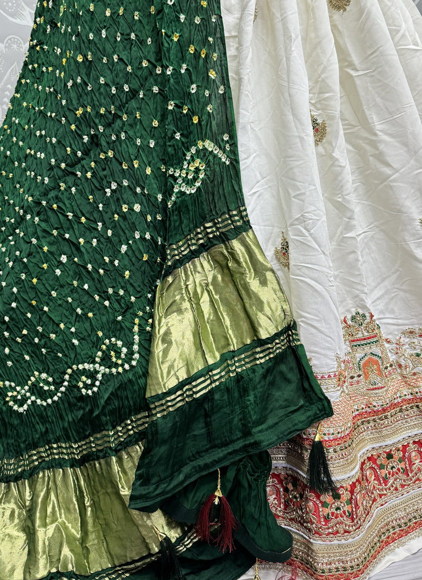 White Silk Heavy Designer Lehenga Choli Set