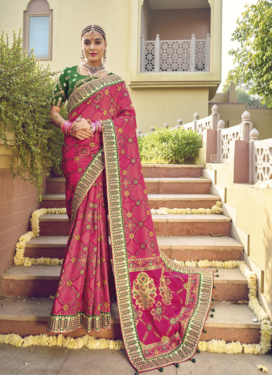 Gajari Pure Patola Silk Saree with Blouse