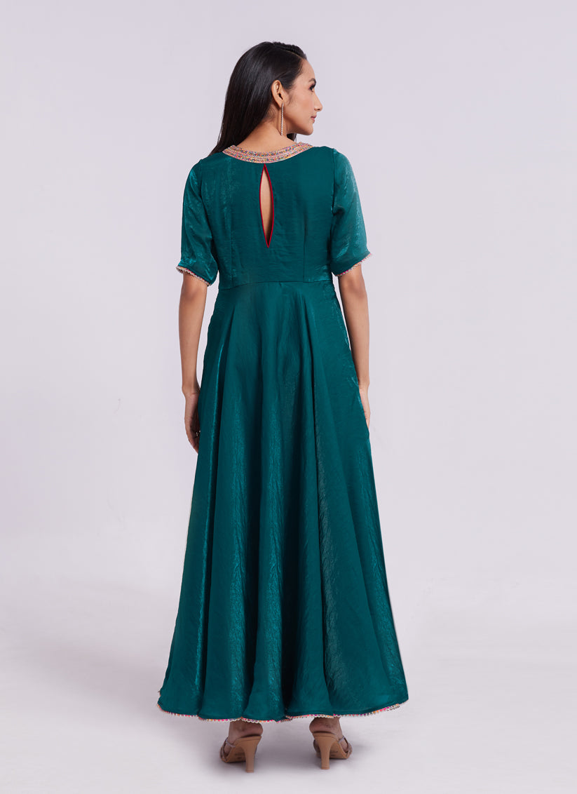 Morpich Pure Organza Gown for Party Wear