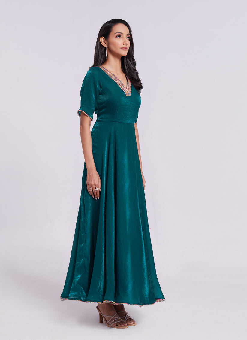Morpich Pure Organza Gown for Party Wear