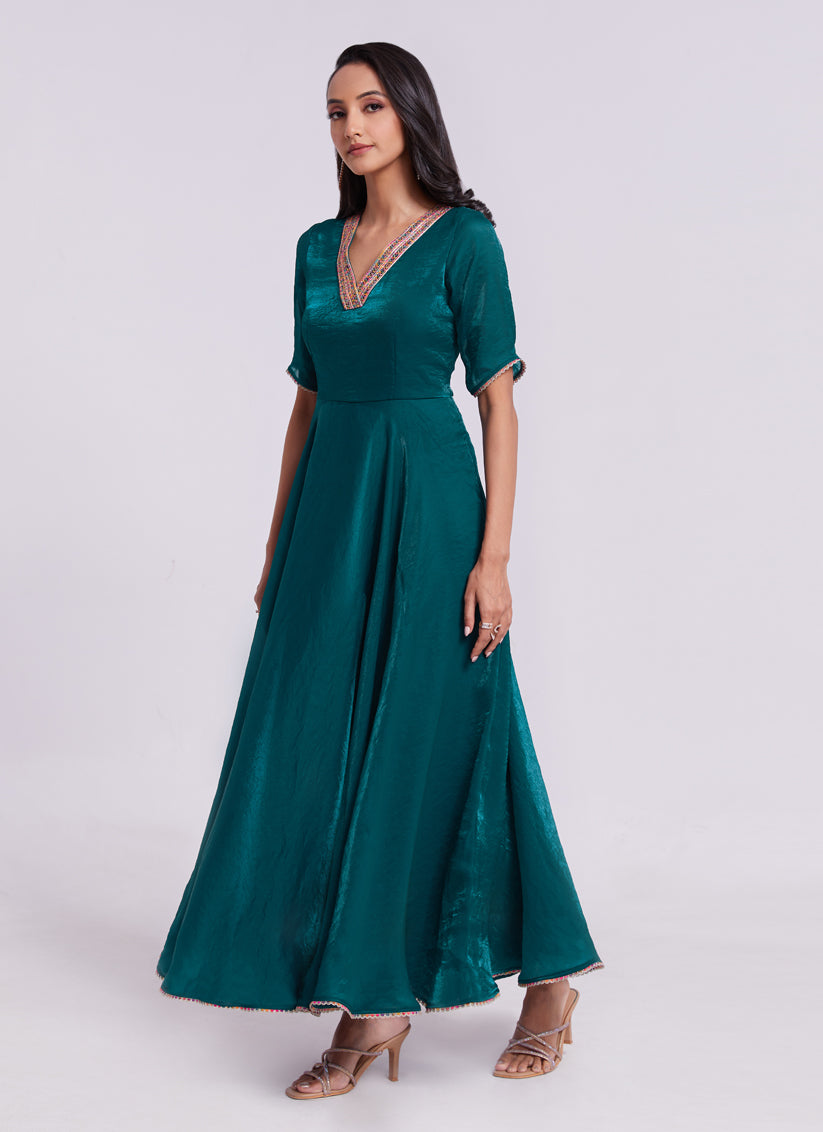 Morpich Pure Organza Gown for Party Wear