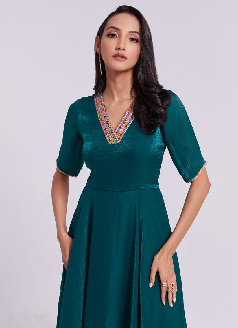 Morpich Pure Organza Gown for Party Wear