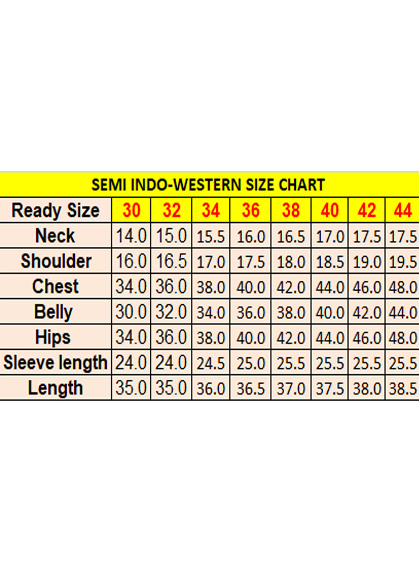 Golden Silk Semi Indo Western Outfit