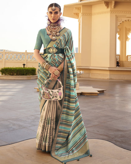 Multicolor Silk Saree for Festival