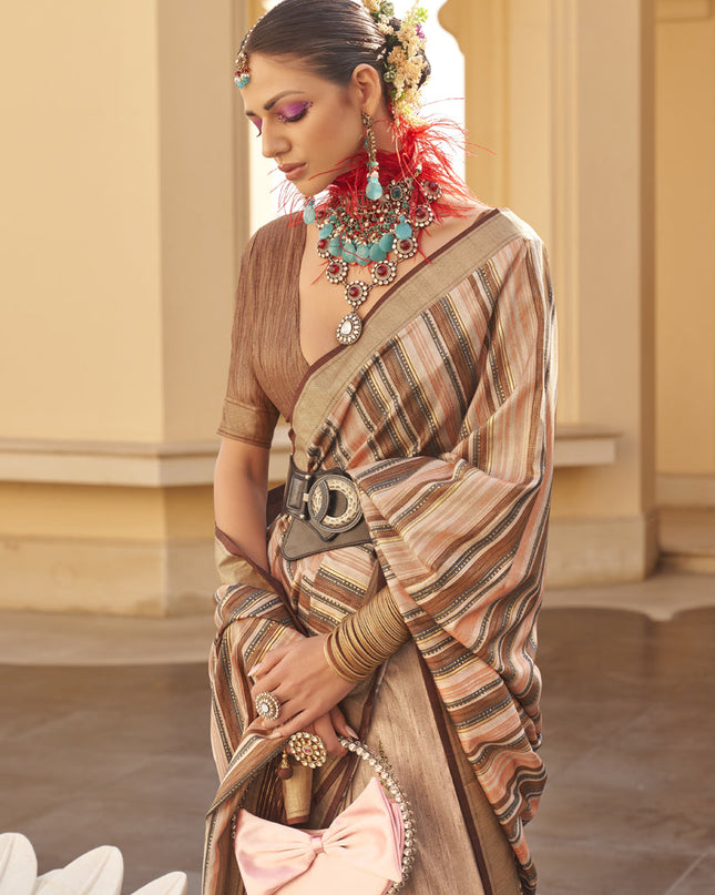 Multicolor Silk Saree for Festival