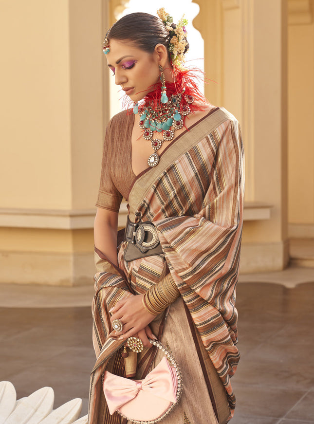 Multicolor Silk Saree for Festival