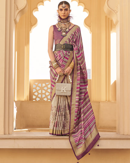 Multicolor Silk Saree for Festival