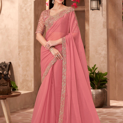 Collection image for: Peach Saree
