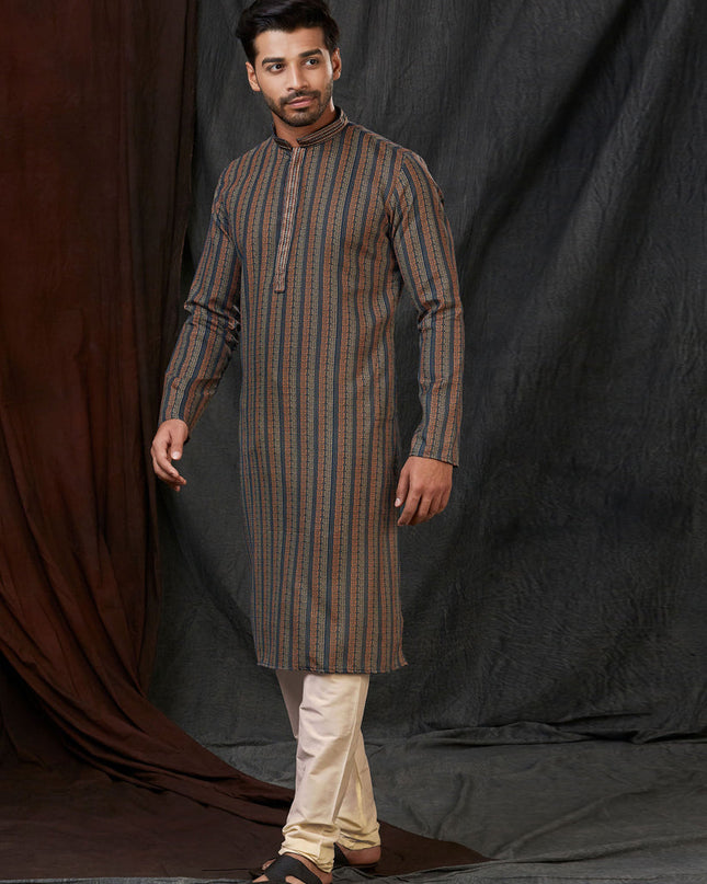 Multicolor Polyester Printed Kurta Pyjama Set