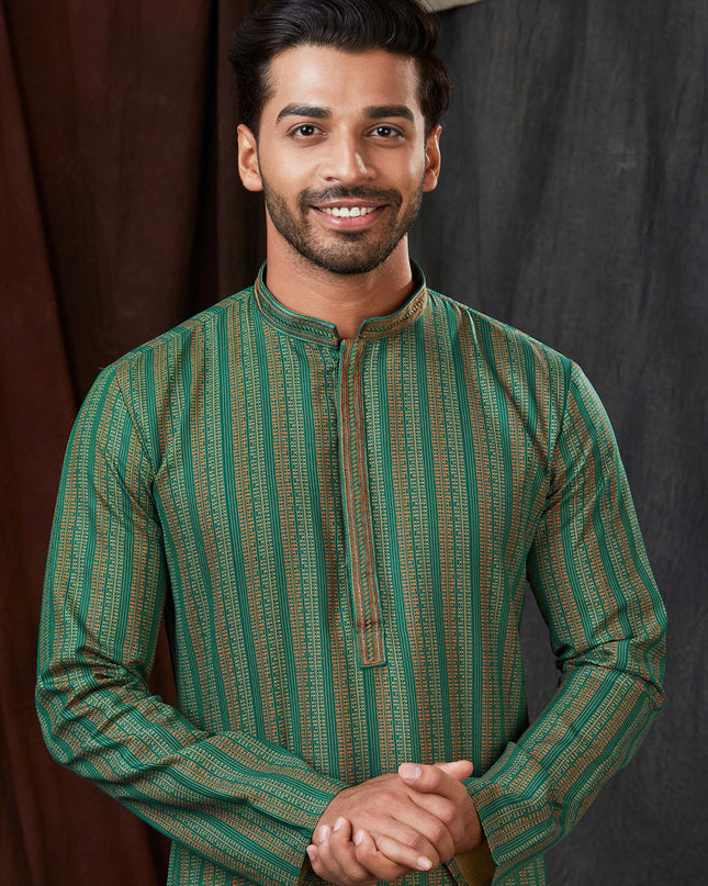 Multicolor Polyester Printed Kurta Pyjama Set