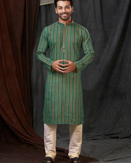 Multicolor Polyester Printed Kurta Pyjama Set