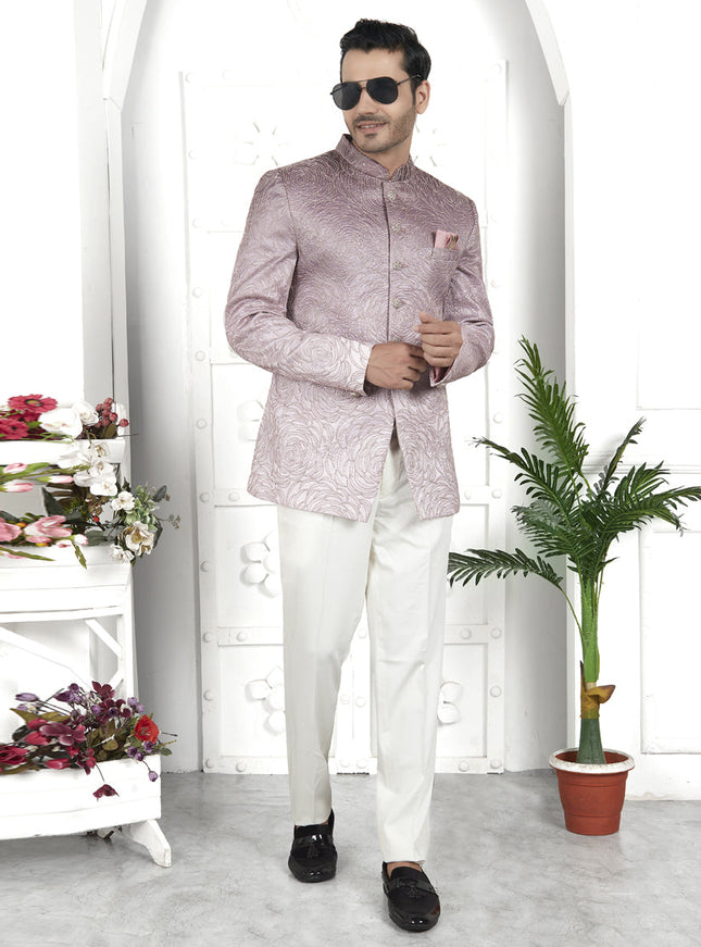 Shaded Onion Pink Art Silk Blazer