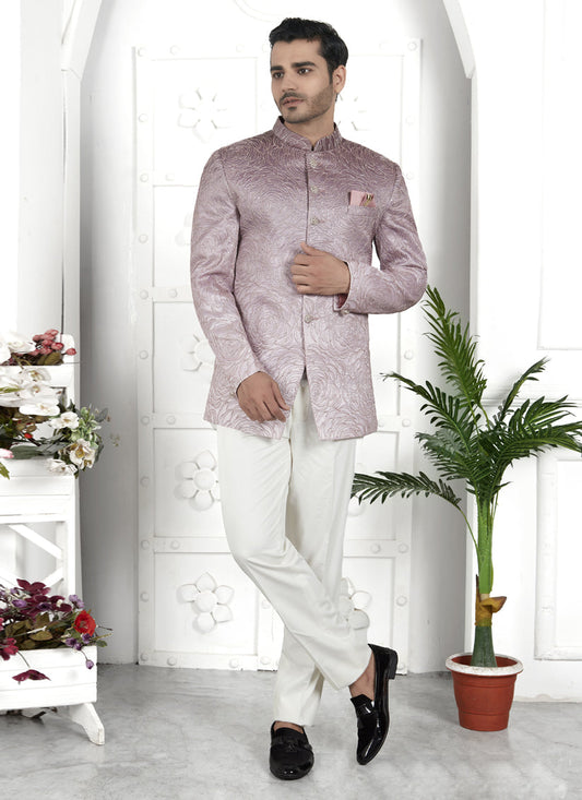 Shaded Onion Pink Art Silk Blazer