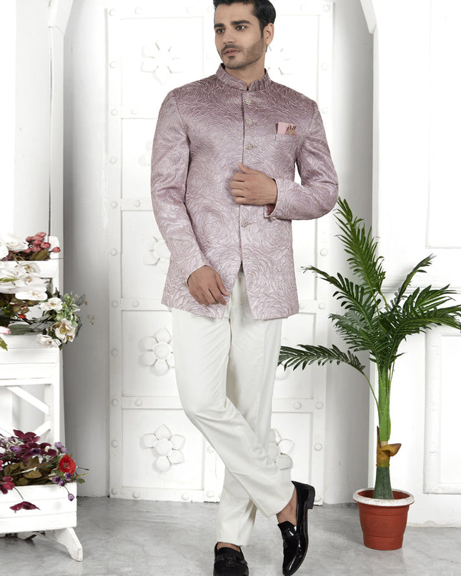 Shaded Onion Pink Art Silk Blazer