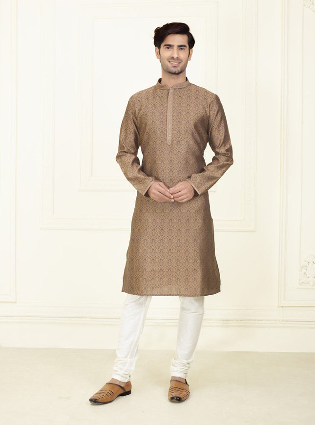 Brown Festival Wear Kurta Set