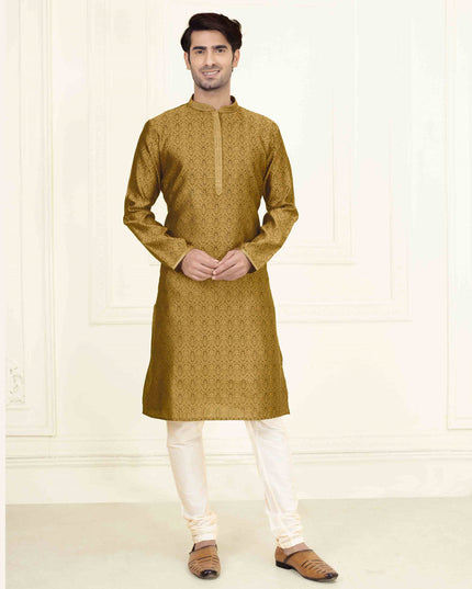 Golden Festival Wear Kurta Set