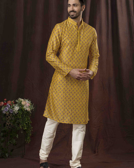 Yellow Festival Wear Kurta Set