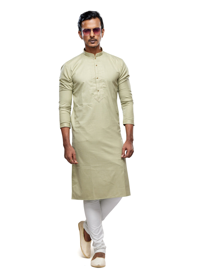 Pista Green Festival Wear Kurta Pyjama Set