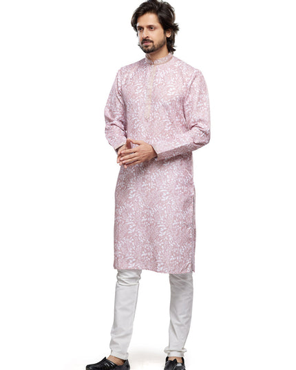 Blush Pink Cotton Kurta Pyjama Set