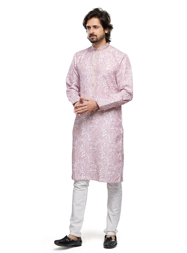 Blush Pink Cotton Kurta Pyjama Set