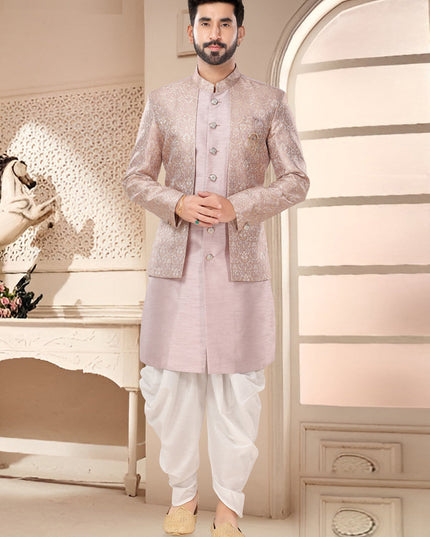 Blush Pink Designer Semi Indo Western