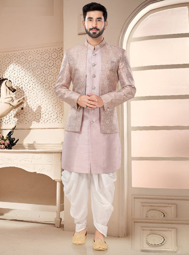 Blush Pink Designer Semi Indo Western