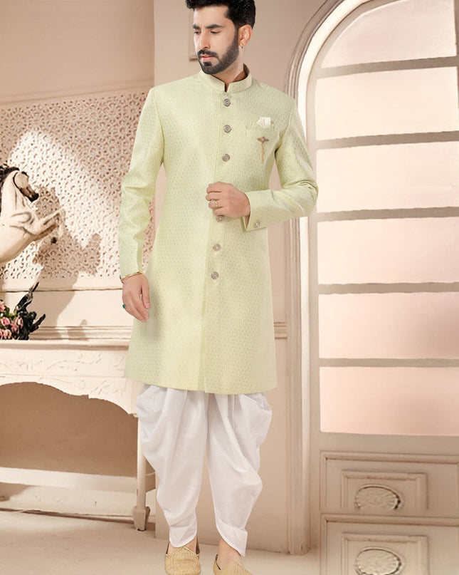 Pista Green Designer Semi Indo Western