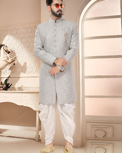 Grey Designer Indo Western