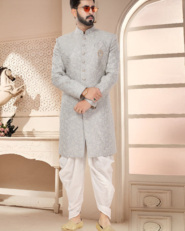 Grey Designer Indo Western