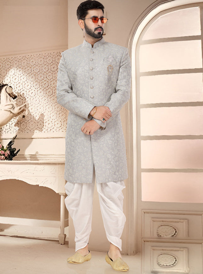 Grey Designer Indo Western
