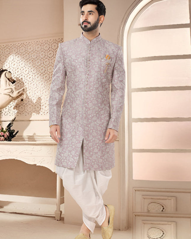 Onion Pink Designer Indo Western