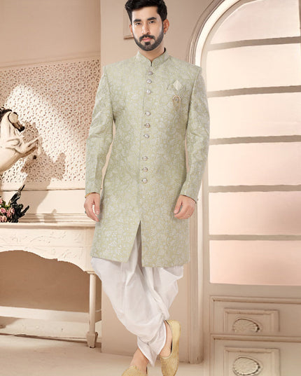 Pista Green Designer Indo Western