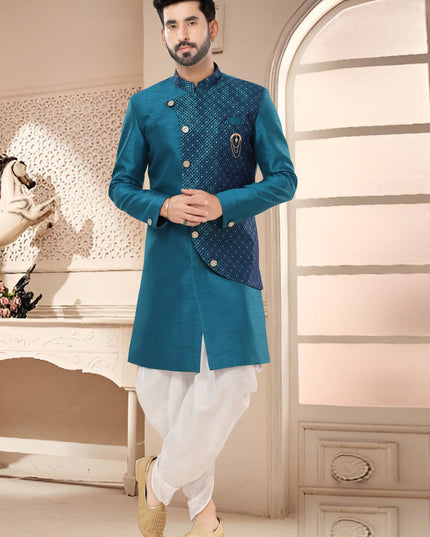 Turquiuse Designer Semi Indo Western