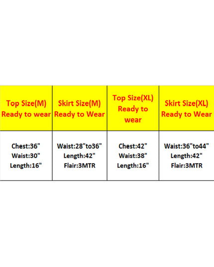 Unique Mint Blue Art Silk Sequined Skirt with Crop Top