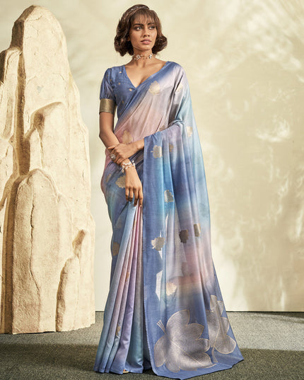 Multicolor Handloom Cotton Silk Embellished Saree