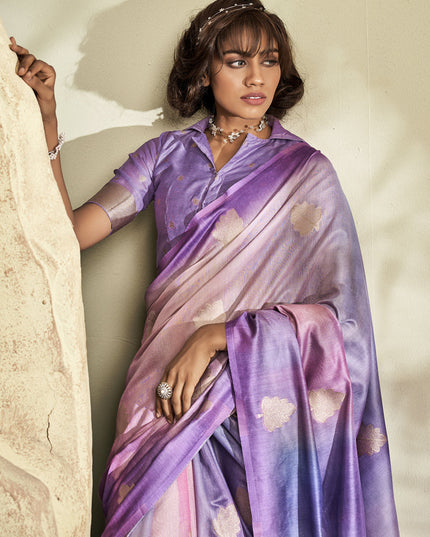 Multicolor Handloom Cotton Silk Embellished Saree