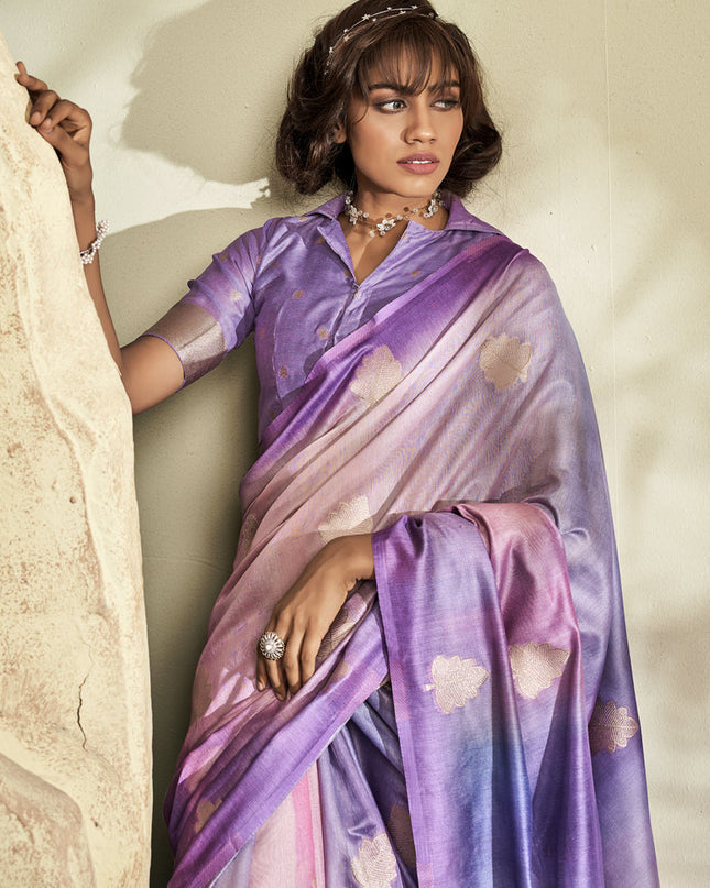 Multicolor Handloom Cotton Silk Embellished Saree