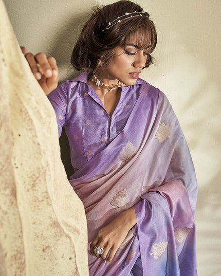 Multicolor Handloom Cotton Silk Embellished Saree