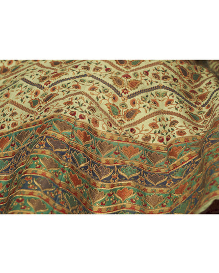 Bewitching Pastel Green Art Silk Embroidered Wedding Lehenga Choli