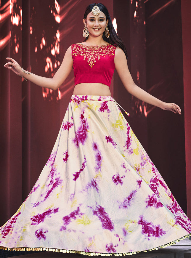 Trendsetting Blush Pink Cotton Lehenga Choli with Jacket